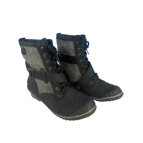 NWOB Sorel Womens Herringbone Slimboot Lace Boot Women's 10, No box - Picture 11 of 17